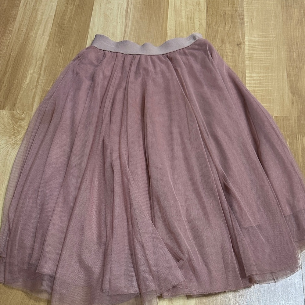 Charlotte Russe Mauve A-Line Tulle Skirt